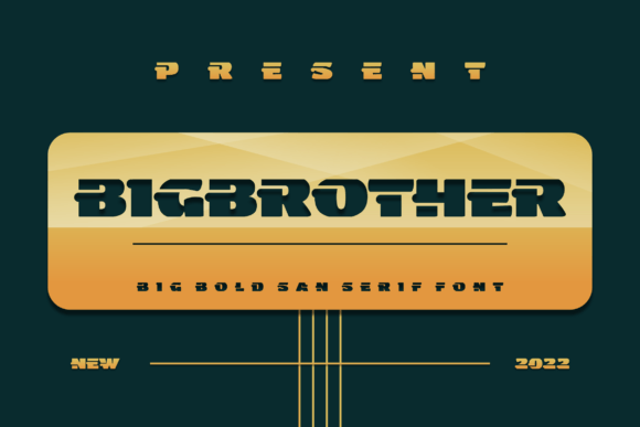 Bigbrother: A Bold Display Typeface for Modern Branding