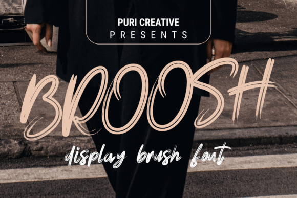 Broosh Typeface Review: A Dynamic Brush Display Font for Bold Branding
