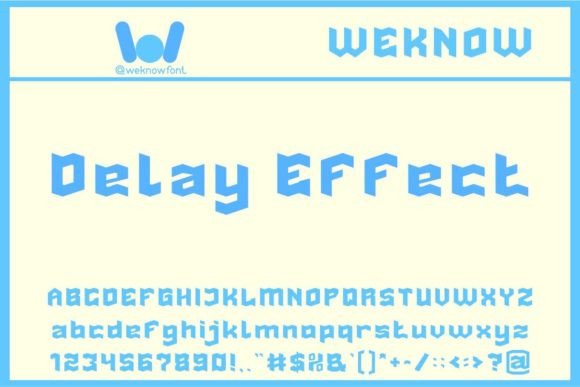 Delay Effect Typeface: A Modern Display Font Review