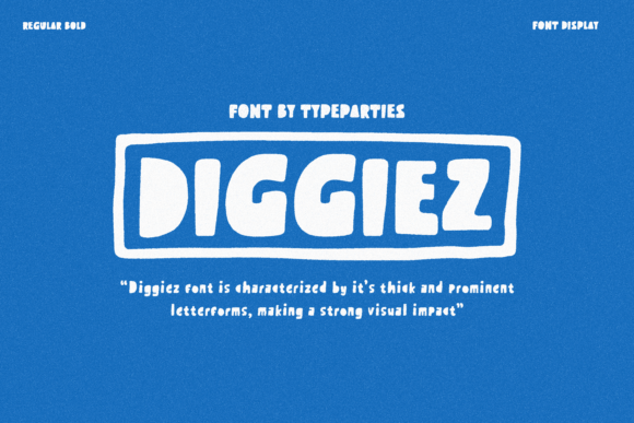 Diggiez: The Playful Display Font for Handmade Labels and Stickers