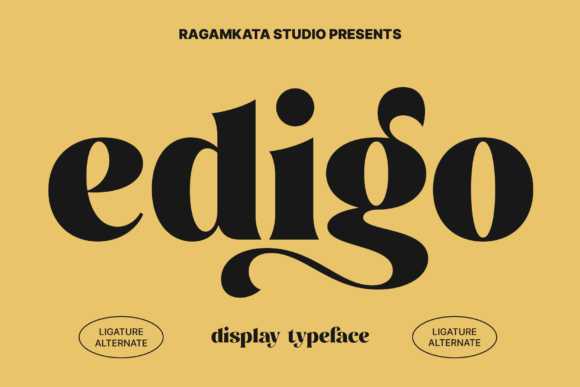 Edigo: A Modern Retro Display Typeface for Digital Branding
