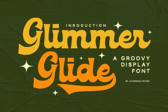 Glimmer Glide: The Groovy Script Font for Handmade Branding