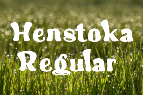 Henstoka: The Playful Display Font for Joyful Brand Identities