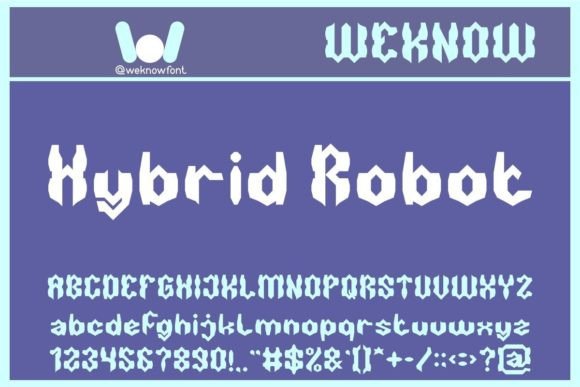 Hybrid Robot: A Futuristic Display Font for Bold Brand Identity