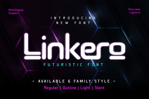 Linkero Typeface: Elevating Editorial Design with Futuristic Typography