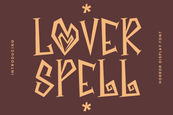 Lover Spell Typeface: A Web Designer’s Take on Witchy Display Typography
