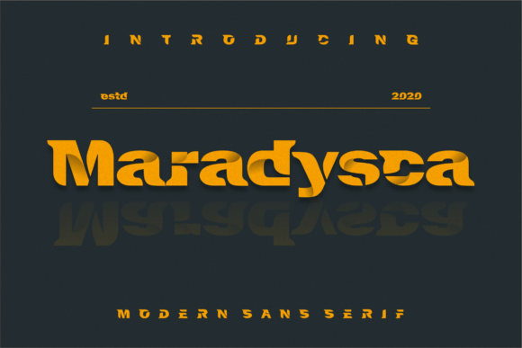 Maradysca: The Bold Display Typeface for Modern Brand Identity