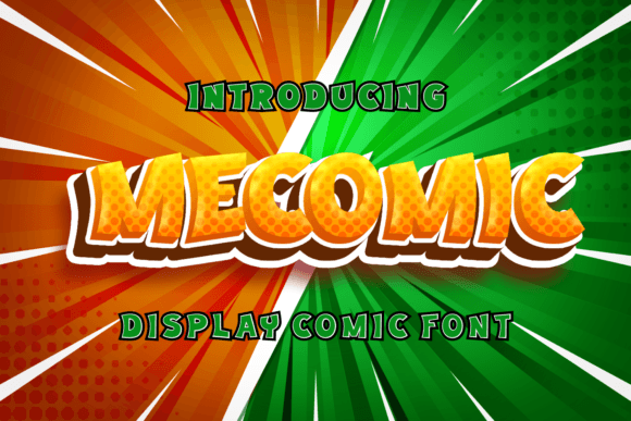 Mecomic Font: A Playful Display Typeface for Creative Makers