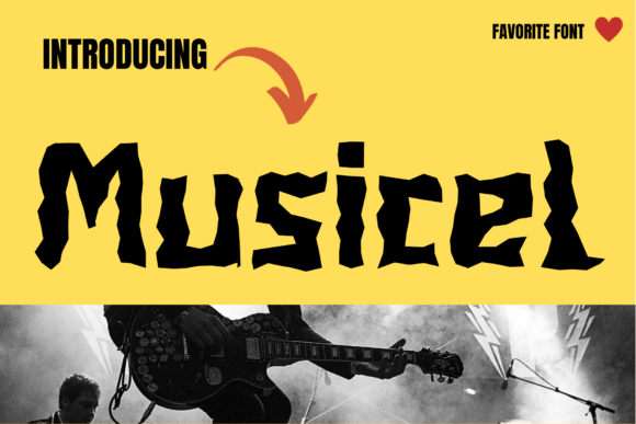 Musicel: A Rhythmic Display Font for Creative Branding