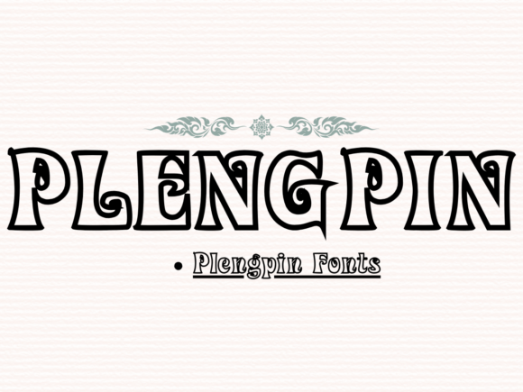 Plengpin: A Whimsical Display Typeface for Modern Web Design