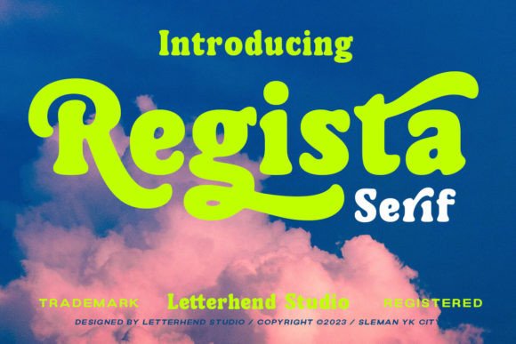 Regista: A Bold Serif Typeface for Handmade Branding and Labels