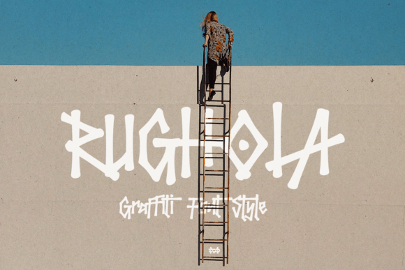 Rughola Graffiti: A 90s Hip-Hop Typeface for Bold Brand Identity