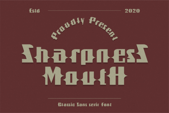 Sharpness Mouth: A Bold Display Typeface for Modern Craft Brands