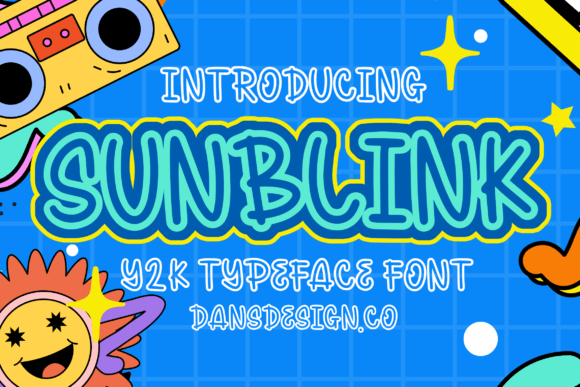 Sunblink: A Joyful Display Font for Playful Brand Identity