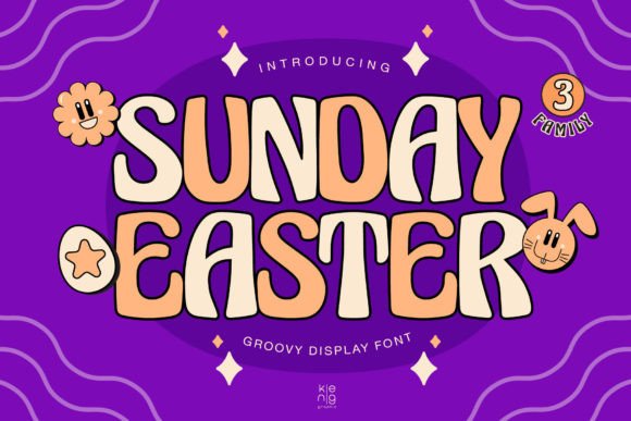 Sunday Easter: A Groovy Display Typeface for Bold Brand Identity