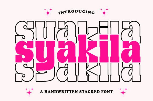 Syakila: A Captivating Display Font for Bespoke Brand Identity