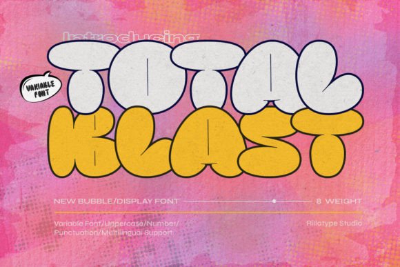 Total Blast: A Dynamic Display Typeface for Bold Brand Identities
