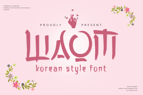 Waom: A Korean Display Font for Elegant Editorial Design
